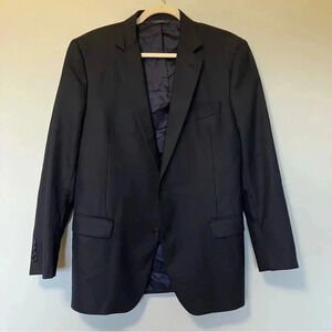 Brooks Brothers Saxxon 1818 100% wool navy striped  sport coat blazer